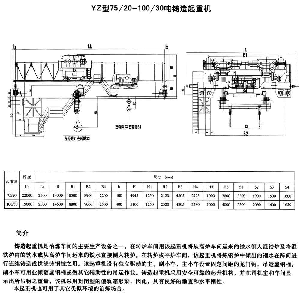 YZ型鑄造起重機(jī)